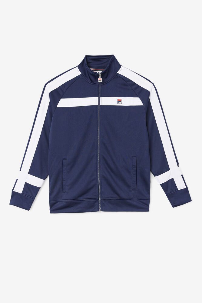 Fila Jacket Renzo Mens Navy - India KHS-798620